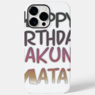  Happy Birthday Hakuna Matata Paars Inspir Case-Mate iPhone 14 Pro Max Hoesje