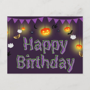 Happy Birthday Halloween Briefkaart