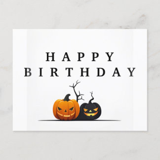 Happy birthday Halloween briefkaart