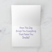 Happy Birthday Hammonasset Beach Kaart (Binnen)