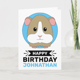 Happy Birthday Hamster gepersonaliseerd Kaart