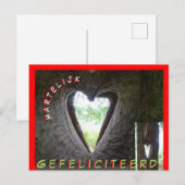 Happy Birthday Heart in Tree Briefkaart (Voorkant / Achterkant)
