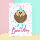 Happy Birthday Hedgie Kaart