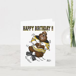 Happy Birthday Hockey Beer Kaart