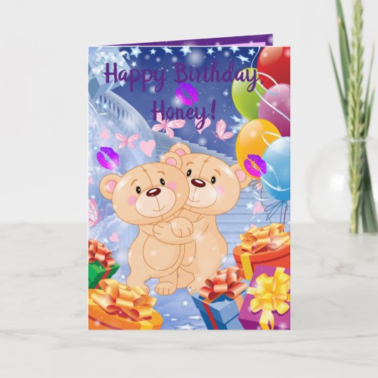 Happy Birthday, Honey Kaart (Voorkant)