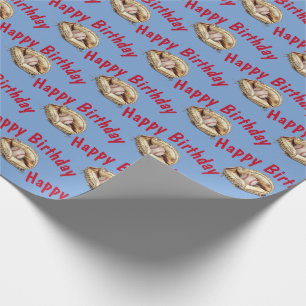 Happy Birthday honkbal in handschoen Cadeaupapier