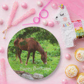 Happy Birthday Horse Papieren Bordje (Feest)