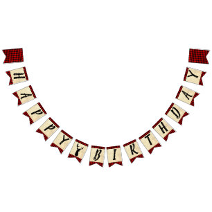 Happy Birthday Hunting Theme Vlaggetjes