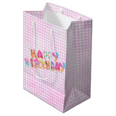 Happy Birthday Ice Cream-behandelingen Medium Cadeauzakje (Voorkant Gekanteld)