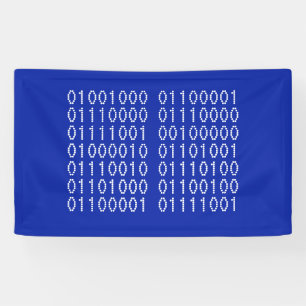 Happy Birthday in Binary Code Spandoek