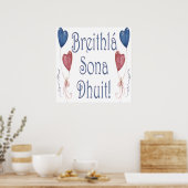 Happy Birthday in het Iers Gaelic Poster (Keuken)