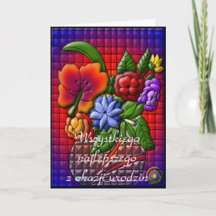 Happy Birthday in het Pools Kaart