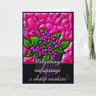 Happy Birthday in het Pools Kaart