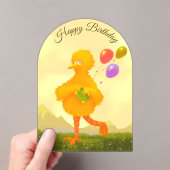 Happy Birthday Invitation Big Bird (In situ (ordinateur de poche))
