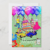 Happy Birthday Invitation Over the Hill Kaart (Voorkant)