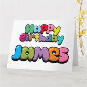 Happy Birthday James Kaart (Gele Bloem)
