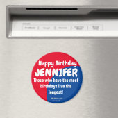 Happy Birthday JENNIFER-koelkast Magnet Magneet (Insitu (Vaatwasser))