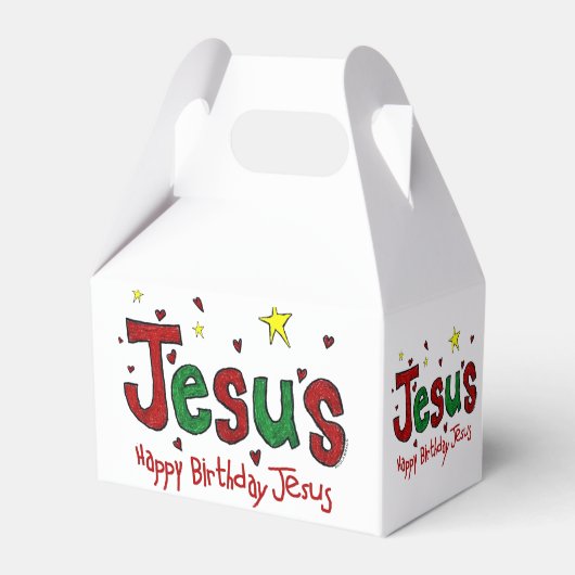 Happy Birthday Jesus Bedankdoosjes (Achterkant)