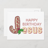 Happy Birthday Jesus Briefkaart (Voorkant / Achterkant)