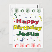 Happy Birthday Jesus Briefkaart (Voorkant / Achterkant)