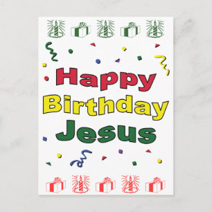 Happy Birthday Jesus Briefkaart