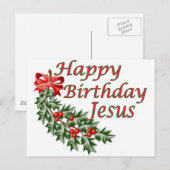 Happy Birthday Jesus Briefkaart (Voorkant / Achterkant)