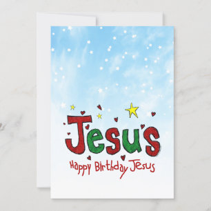 Happy Birthday Jesus Feestdagenkaart