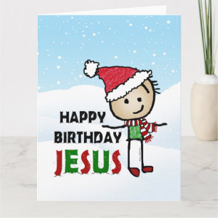 Happy Birthday Jesus Kaart