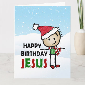 Happy Birthday Jesus Kaart