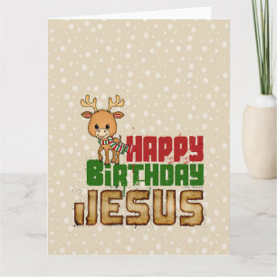Happy Birthday Jesus Kaart