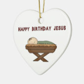 Happy BIrthday Jesus Keramisch Ornament (Links)