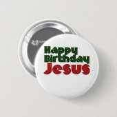 Happy Birthday Jesus Kerstmis Ronde Button 5,7 Cm (Voorkant /achterkant)
