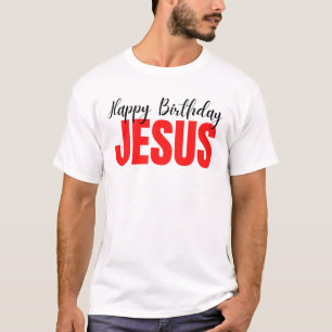 Happy Birthday Jesus Kerstmis T-shirt