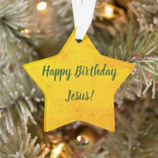 Happy Birthday Jesus Ornament (Boom)