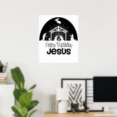 Happy Birthday Jesus Poster (Thuiskantoor)