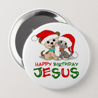 Happy Birthday Jesus Ronde Button 4,0 Cm