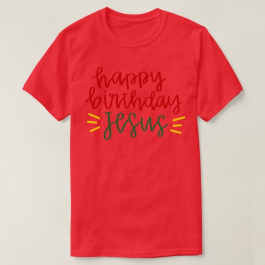 Happy Birthday Jesus T-shirt (Design voorkant)