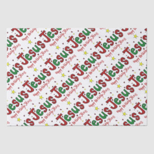 Happy Birthday Jesus Tissuepapier