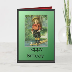 Happy Birthday - Jongen aan de rivier Kaart