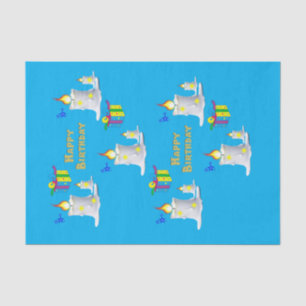 Happy Birthday-kaarsen voor weefselkaarsen Tissuepapier