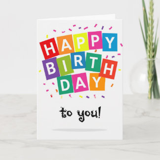 Happy Birthday Kaart