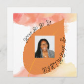 Happy Birthday Kaart (Voorkant / Achterkant)