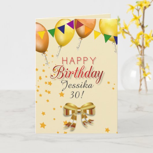 HAPPY Birthday Kaart (Gele Bloem)