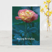 Happy Birthday Kaart (Gele Bloem)