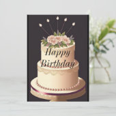 Happy Birthday Kaart (Staand voorkant)