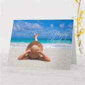 Happy Birthday Kaart (Gele Bloem)