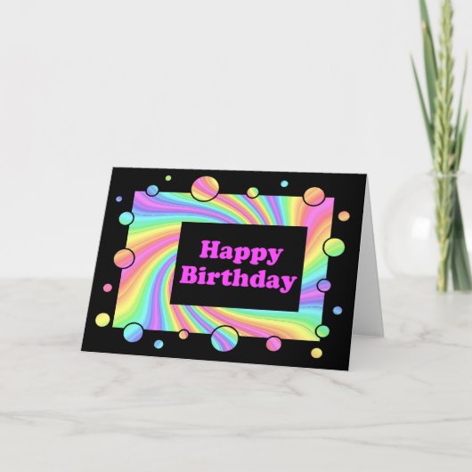 Happy Birthday Kaart (Voorkant)