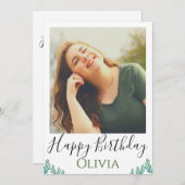 Happy Birthday Kaart (Voorkant / Achterkant)