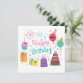 Happy Birthday Kaart (Staand voorkant)