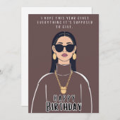 Happy Birthday Kaart (Voorkant / Achterkant)